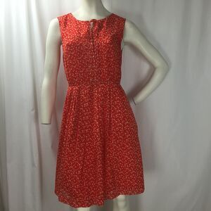 Hi There Karen Walker Orange Polka Dot Sun Dress Sz. 6